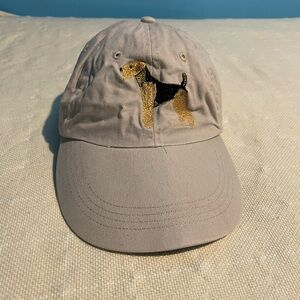Anvil Tan Dog Embroidered Cap/hat in great condition used